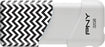 Chevron 32GB USB 2.0 Flash Drive - Black/White