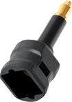 Toslink-to-3.5mm Mini Optical Adapter - Black