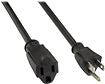 12' Extension Power Cord - Black