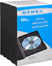 10-Pack DVD Storage Cases - Black