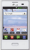 LG Optimus Dynamic No-Contract Cell Phone - White
