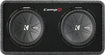 CompR Dual 12" Dual-Voice-Coil 2-Ohm Subwoofers with Enclosure