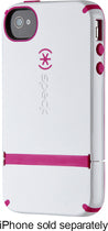 Candyshell Flip Case for Apple® iPhone® 4 and 4S - White/Pink Raspberry
