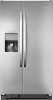 25.4 Cu. Ft. Side-by-Side Refrigerator with Thru-the-Door Ice and Water - Monochromatic Stainless-Steel