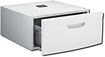 Washer/Dryer Laundry Pedestal with Storage Drawer - White