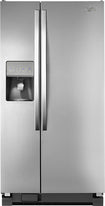 22.0 Cu. Ft. Side-by-Side Refrigerator with Thru-the-Door Ice and Water - Stainless-Steel