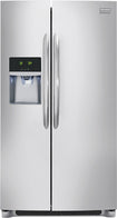 Gallery 22.6 Cu. Ft. Counter-Depth Side-by-Side Refrigerator with Thru-the-Door Ice and Water - Stainless-Steel