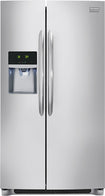 Gallery 22.6 Cu. Ft. Frost-Free Side-by-Side Refrigerator with Thru-the-Door Ice and Water - Stainless-Steel