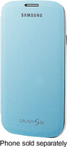 Flip-Cover Case for Samsung Galaxy S III Cell Phones - Light Blue