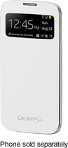 S-View Flip-Cover Case for Samsung Galaxy S 4 Mobile Phones - White