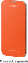 Flip-Cover Case for Samsung Galaxy S 4 Mobile Phones - Orange