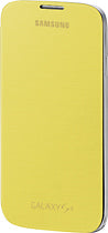 Flip-Cover Case for Samsung Galaxy S 4 Mobile Phones - Yellow