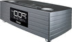 Bluetooth Stereo FM Clock Radio - Metallic Silver