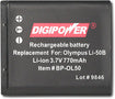 Rechargeable Lithium-Ion Battery for Select Olympus Digital Cameras