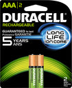 Rechargeable AAA Batteries (2-Pack)