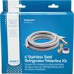 Stainless-Steel Refrigerator Waterline Kit Required for Hook-Up - Silver