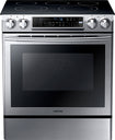 30" Self-Cleaning Slide-In Electric Convection Range - Stainless-Steel/Black