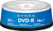 25-Pack 16x DVD-R Disc Spindle