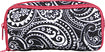 Fresh As A Paisley Wire-Management Clutch - Black/White/Hot Pink