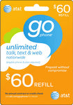 $60 Prepaid Wireless Airtime Card