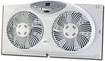 Twin Window Fan - White