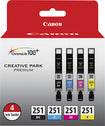 251 Photo Ink Tanks (4-Pack) - Photo Black/Cyan/Magenta/Yellow